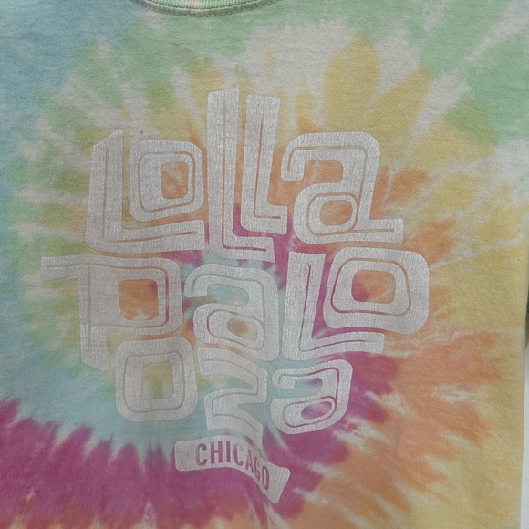 2017 Lollapalooza Tie Dye Grant Park Chicago Graphic T-Shirt Size Small - Picture 2 of 10